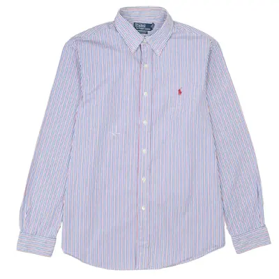 Vintage Polo Ralph Lauren 90's XL Long Sleeve Navy Blue Button Up Shir