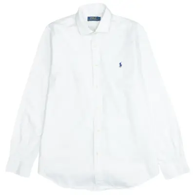 Polo Ralph Lauren 90's Vintage Long Sleeve White Shirt Large