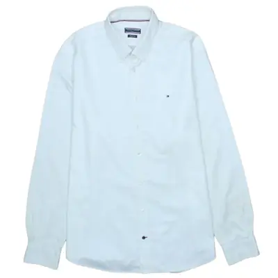 Tommy Hilfiger Vintage 90's White Long Sleeve Button Up Shirt XLarge