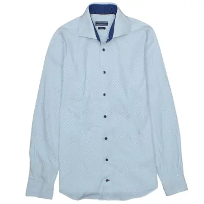 Tommy Hilfiger Vintage 90's White Cotton Long Sleeve Shirt, Small