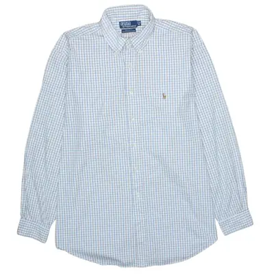 Vintage Polo Ralph Lauren 90's White Long Sleeve Shirt XLarge