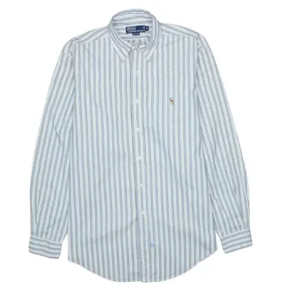 Polo Ralph Lauren 90's Vintage Long Sleeve Button Up Shirt XL White Co