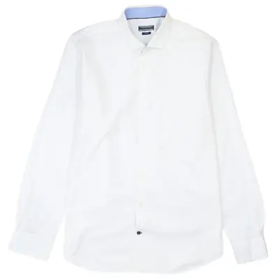 Vintage Tommy Hilfiger 90's White Long Sleeve Button Up Shirt Large