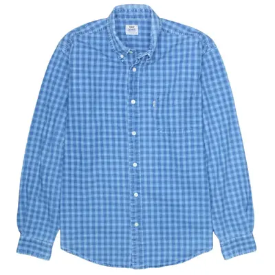 Vintage 90's Levi's XLarge Blue Long Sleeve Shirt