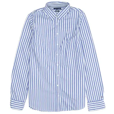 Tommy Hilfiger Vintage 90's Blue Long Sleeve Button-Up Shirt XSmall