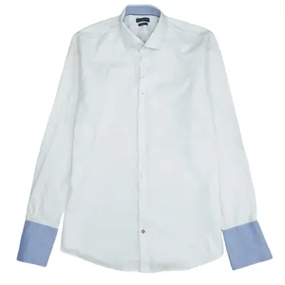 Vintage Tommy Hilfiger 90's White Shirt Large Cotton Men's
