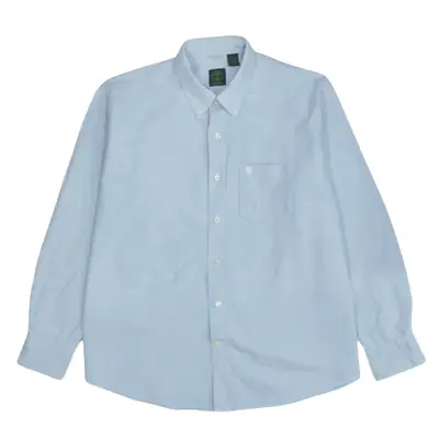 Timberland Men's XL Vintage 90's Blue Long Sleeve Button Up Shirt