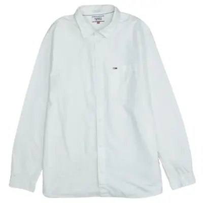 Tommy Jeans Vintage 90's Men's XLarge White Long Sleeve Button Shirt