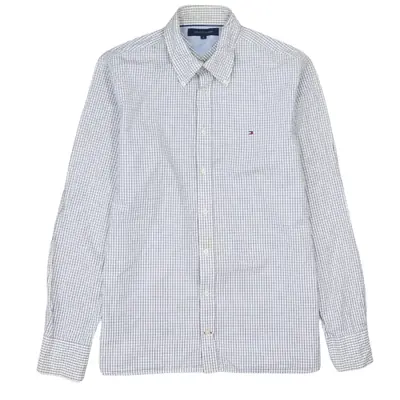 Vintage Tommy Hilfiger 90's White Long Sleeve Button Up Shirt - Men's 