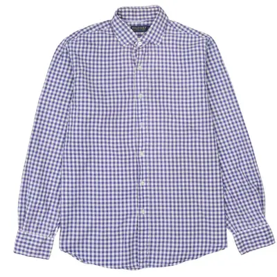 Polo Ralph Lauren 90's Vintage Purple Long Sleeve Men's Large Shirt