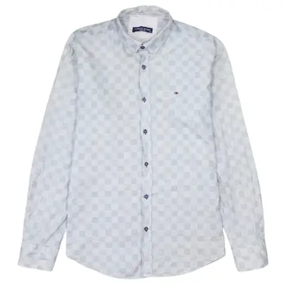 Tommy Hilfiger Vintage 90s White Button-Up Long Sleeve Shirt XL