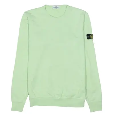 Stone Island Vintage 90's Green Crew Neck Sweatshirt, Men's Small