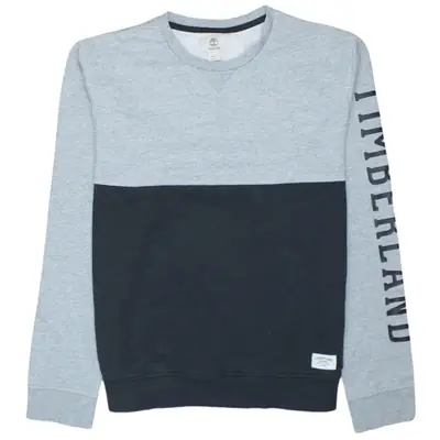 Vintage Timberland 90's Lightweight Crew Neck Sweatshirt Large Black