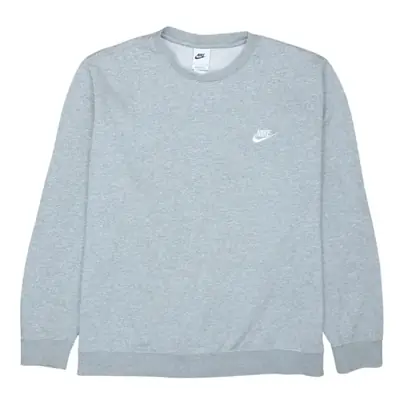 Nike 90's Vintage Grey Swoosh Crew Neck Sweatshirt Men's XLarge