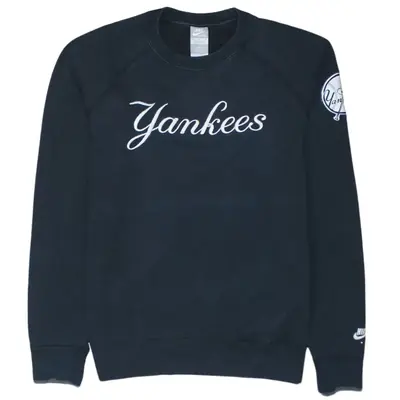 Nike Vintage 90's Swoosh Sweatshirt Crew Neck Medium Black Cotton