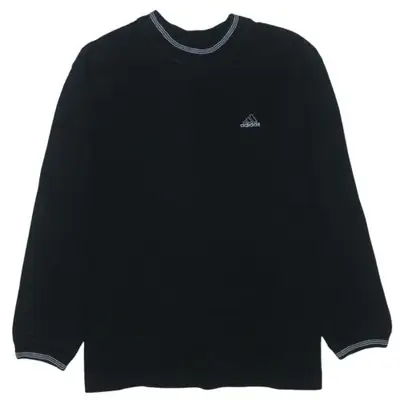 Adidas Black T-Shirt 00s Y2K – Size Medium