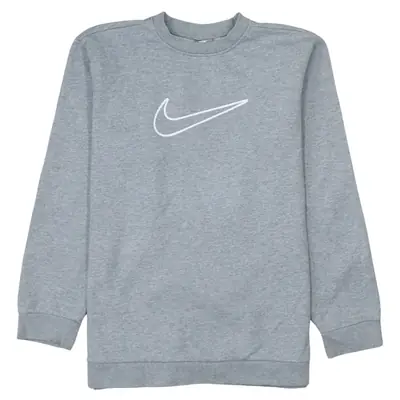 Nike 90's Vintage Center Swoosh Crew Neck Sweatshirt XL Grey