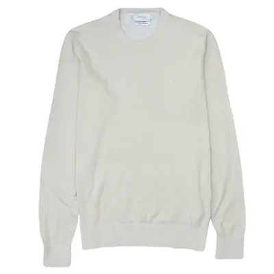 Vintage Calvin Klein 90's Beige Cream Crew Neck Sweatshirt Men's Mediu