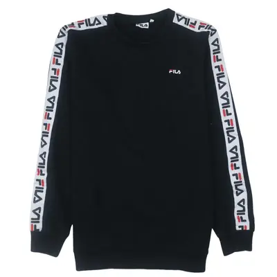 Fila 90's Vintage Lightweight Crew Neck Sweatshirt Men's Large Black