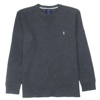 Polo Ralph Lauren 90's Vintage Grey Crew Neck Sweatshirt Large