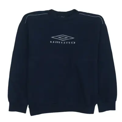 Umbro Navy Blue Sweatshirt Women's XXLarge 2XL Embroidered Logo Crewne
