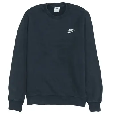 Vintage Nike 90's Black Swoosh Crew Neck Sweatshirt XSmall
