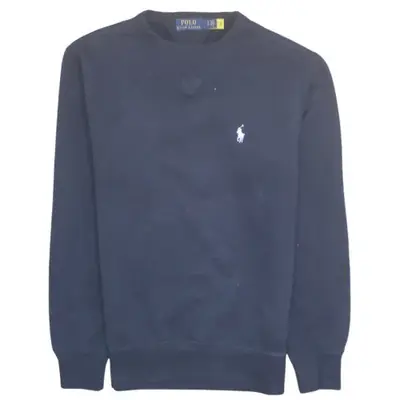 Polo Ralph Lauren Navy Blue Sweatshirt Men's XSmall Embroidered Pony L