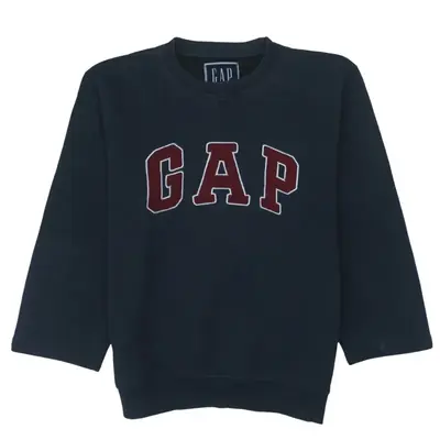 GAP Navy Embroidered Logo Sweatshirt - Size Medium