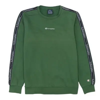 Champion Green Sweatshirt Women's XLarge Tape Logo Sleeves Embroidered