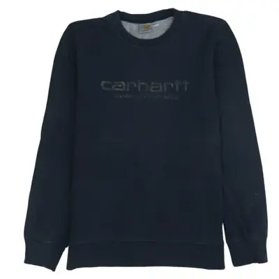Reebok Men's Sweatshirt Black Large Embroidered Logo Crewneck Pullover