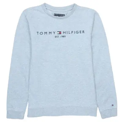 Tommy Hilfiger Men's Sweatshirt Light Grey Small Embroidered Logo Crew