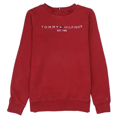 Tommy Hilfiger 90's Spellout Crew Neck Sweatshirt Small Red