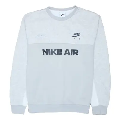 Nike Vintage 90's Grey Swoosh Crew Neck Sweatshirt Medium