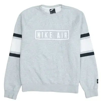 Vintage Nike 90's Grey Crewneck Sweatshirt Men's Medium Spellout