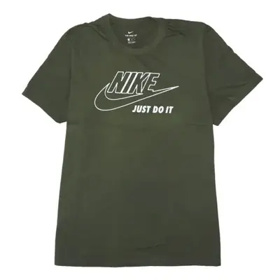 Nike Dark Green T Shirt Men’s XLarge Printed Just Do It Logo Short Sle