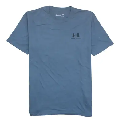 Under Armour Blue Cotton T-Shirt - Size M/L