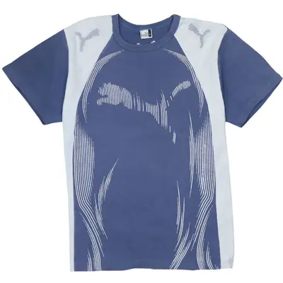 Vintage Puma 90's Navy Blue Spellout T-Shirt Short Sleeves Women's Lar