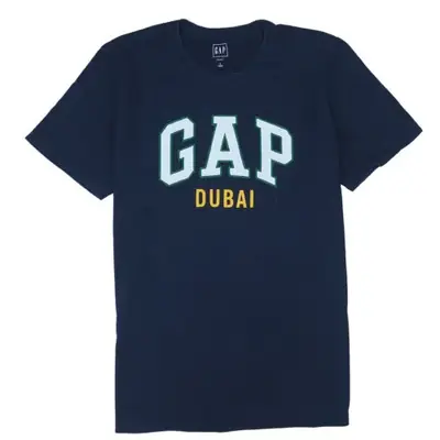 Gap Navy Blue T Shirt Women’s Large Printed Dubai Logo Short Sleeve Ca