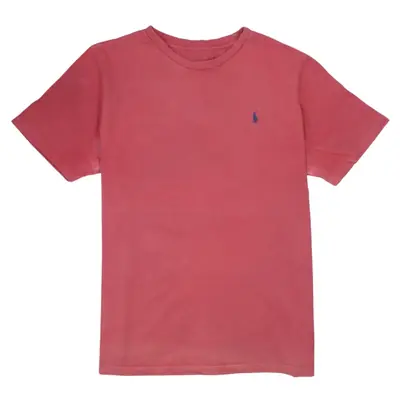 Polo Ralph Lauren 90's Vintage Red Short Sleeve Crew Neck T-Shirt XL
