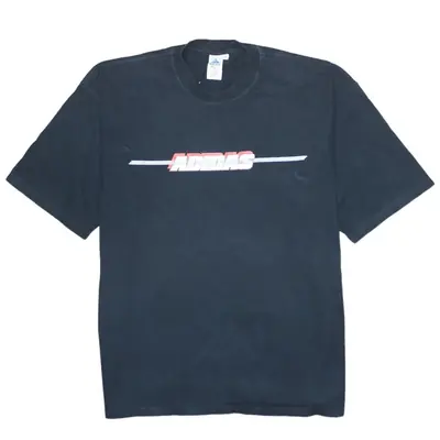 Adidas 90's Vintage Spellout T Shirt XLarge Black