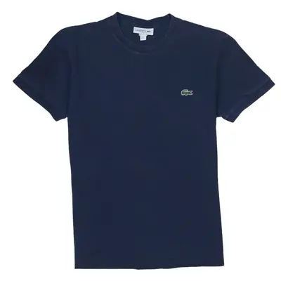Lacoste Vintage 90's XSmall Navy Blue Crew Neck Cotton T-Shirt