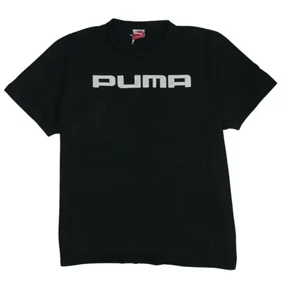 Puma 90s Vintage Crew Neck Black T-Shirt XLarge Men's