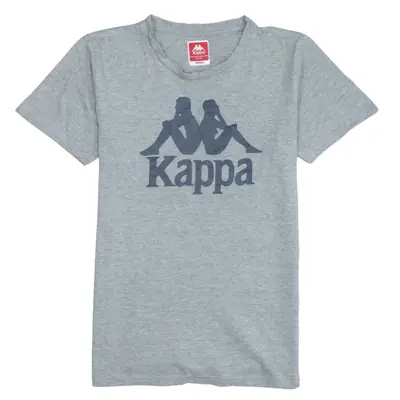 Kappa Men's Vintage 90s Spellout Grey T-Shirt Small Short Sleeve