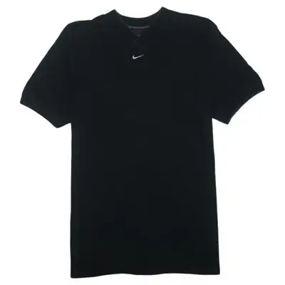 Nike Black T-Shirt Women’s XLarge Embroidered Swoosh V Neck Short Slee