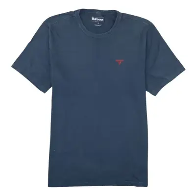 Barbour Navy Blue T-Shirt Women’s XLarge Embroidered Chest Logo Short 