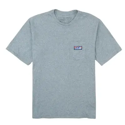 Patagonia Grey T Shirt Men's Medium Chest Pocket Small Printed Logo Ca
