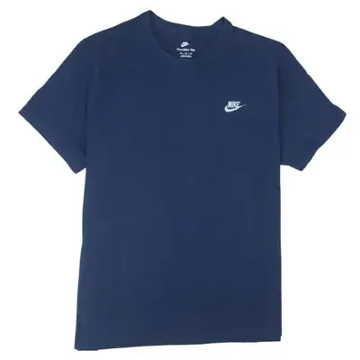 Nike Navy Blue T Shirt Women’s XXL Printed Swoosh Logo Crewneck Casual