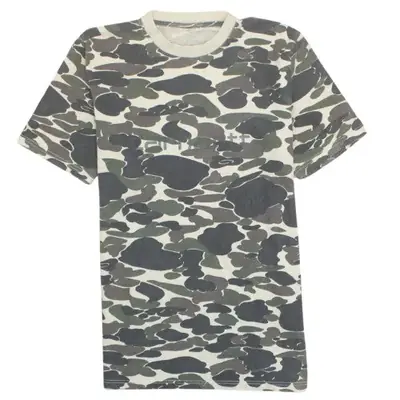 Carhartt Beige Camo T Shirt Men’s Medium All Over Camouflage Print Sho