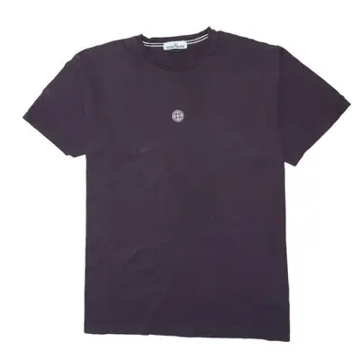 Stone Island Purple T Shirt 00s Y2K – Size Medium