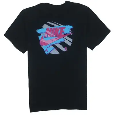 Nike Black T Shirt Men's Medium Nike Air Printed Graphic Short Sleeve 